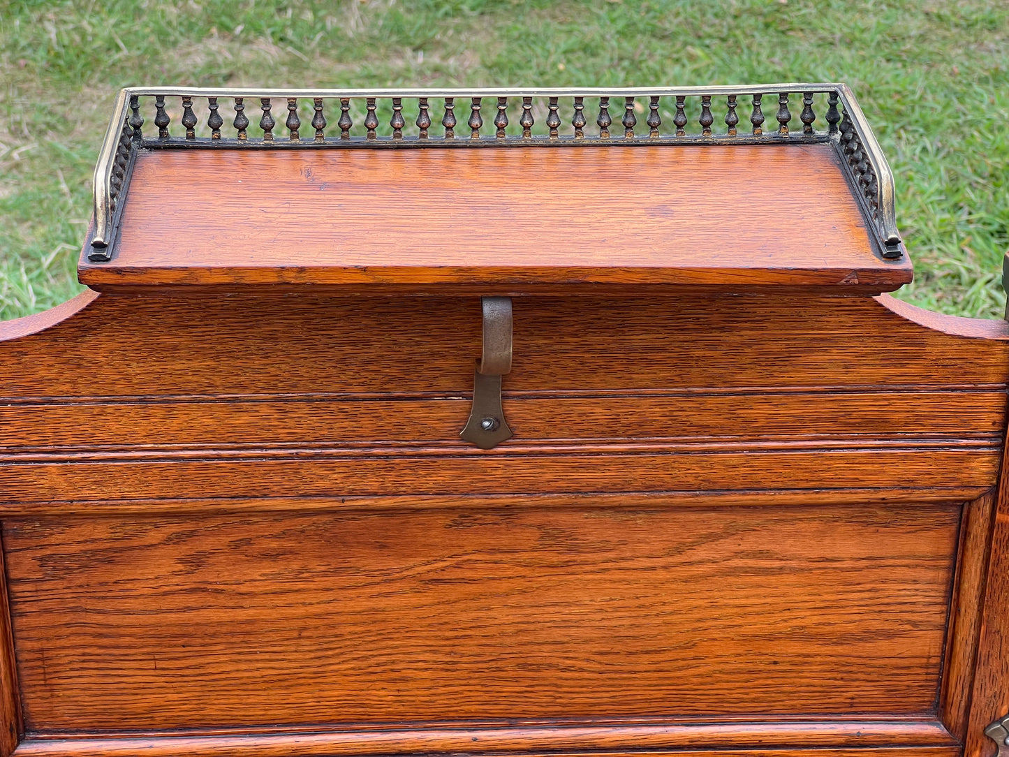 Antique Victorian Oak Umbrella Stand by James Shoolbred & Co. c. 1880