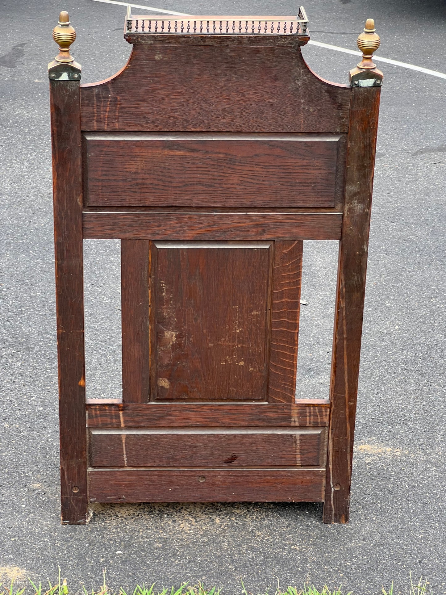 Antique Victorian Oak Umbrella Stand by James Shoolbred & Co. c. 1880