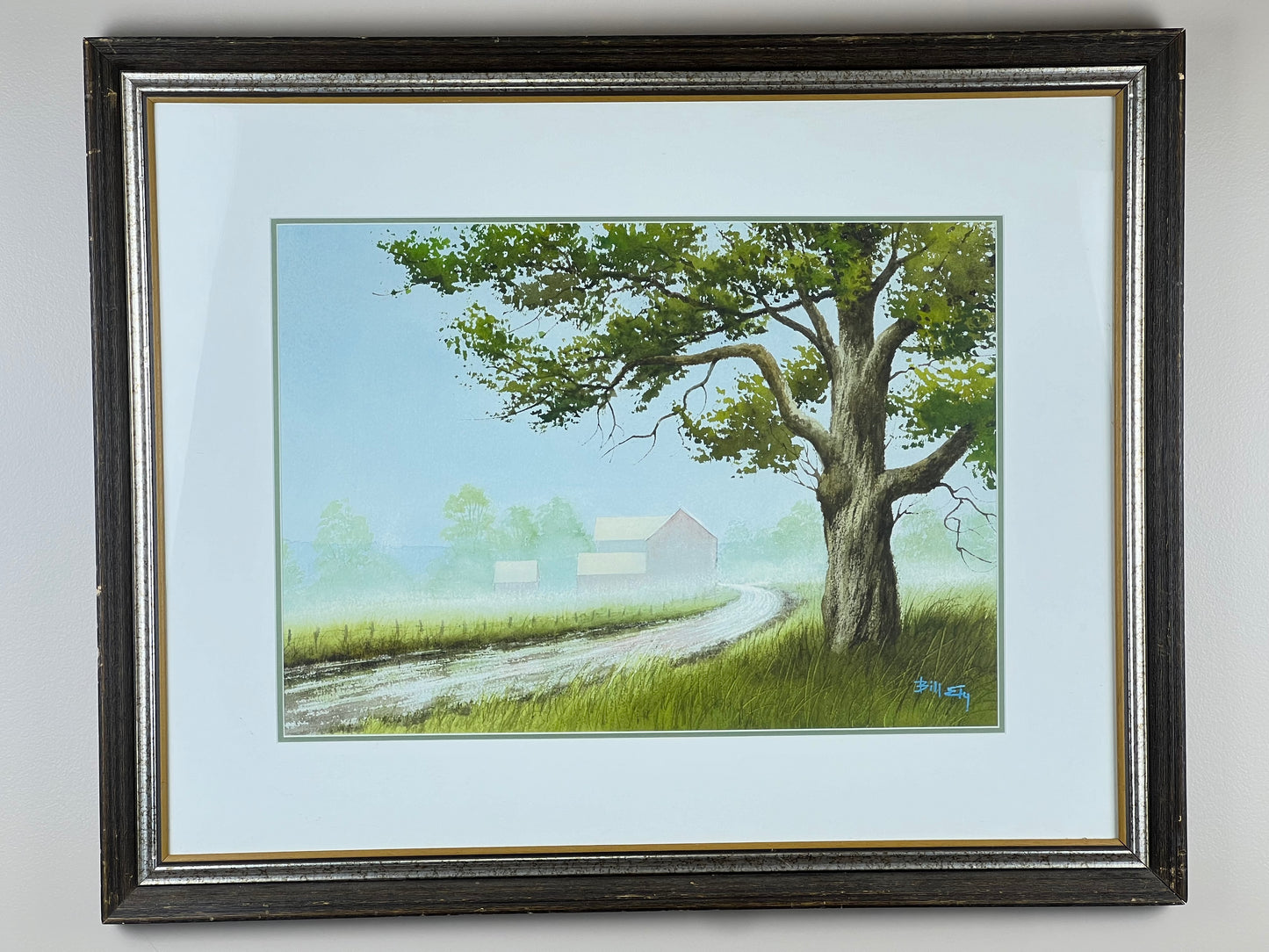 “Morning Fog” Framed Watercolor by Bill Ely 1990