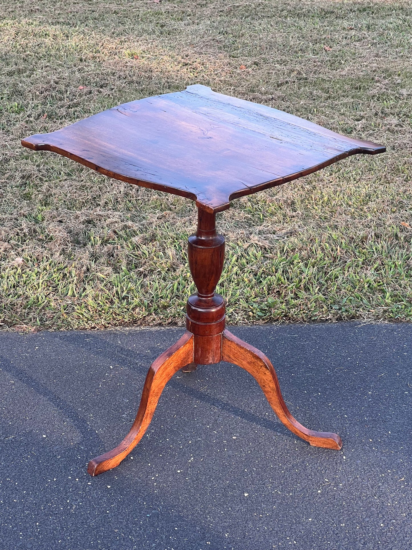 Rare Antique Early Federal Nantucket Candle Stand after Herman Ellis c. 1780s