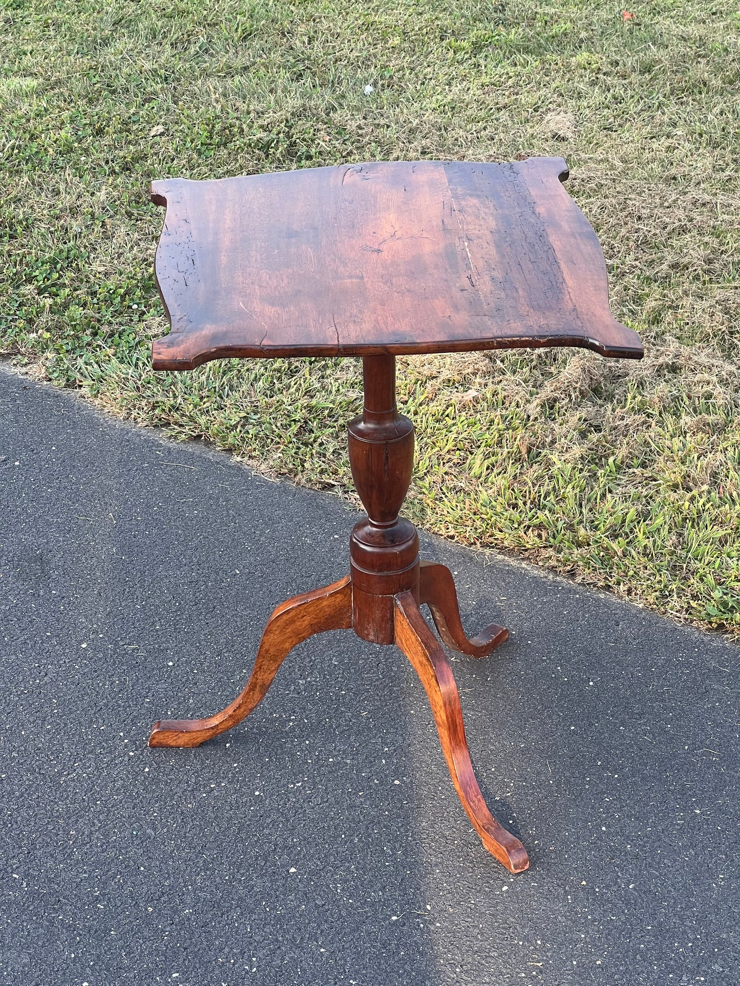 Rare Antique Early Federal Nantucket Candle Stand after Herman Ellis c. 1780s