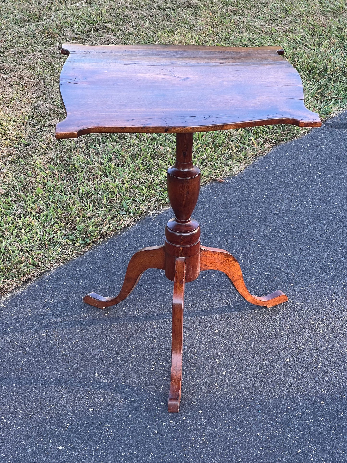 Rare Antique Early Federal Nantucket Candle Stand after Herman Ellis c. 1780s