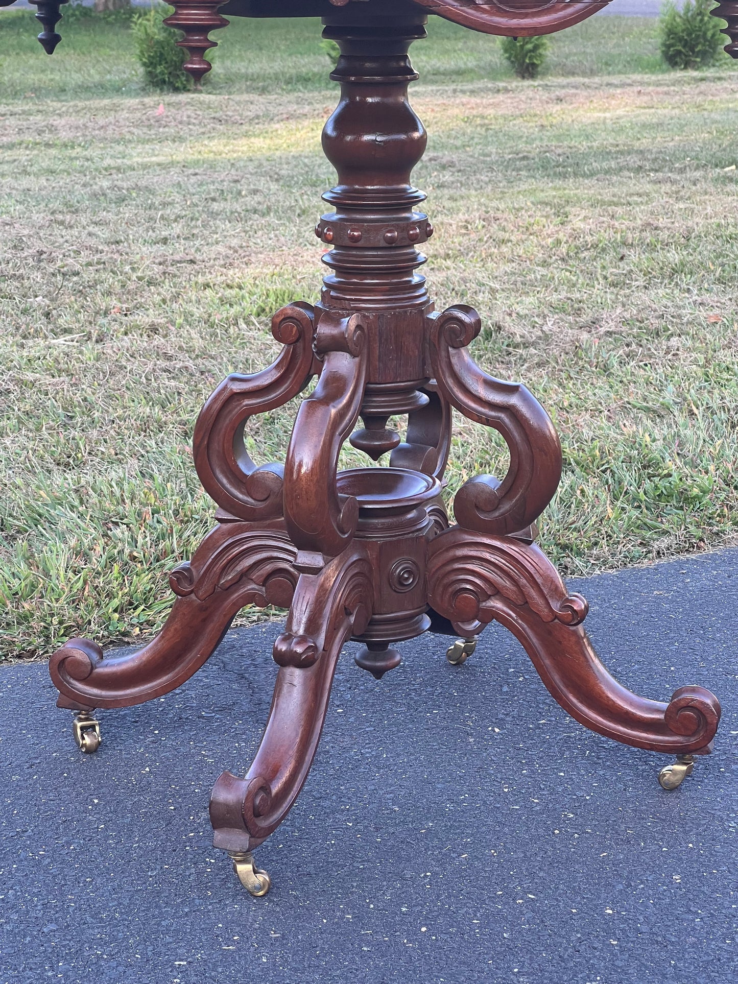 Fine Antique Victorian Marble Top Stand After Thomas Brooks c. 1880