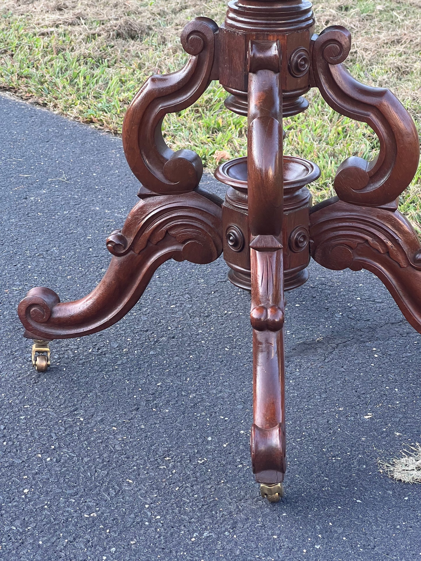 Fine Antique Victorian Marble Top Stand After Thomas Brooks c. 1880