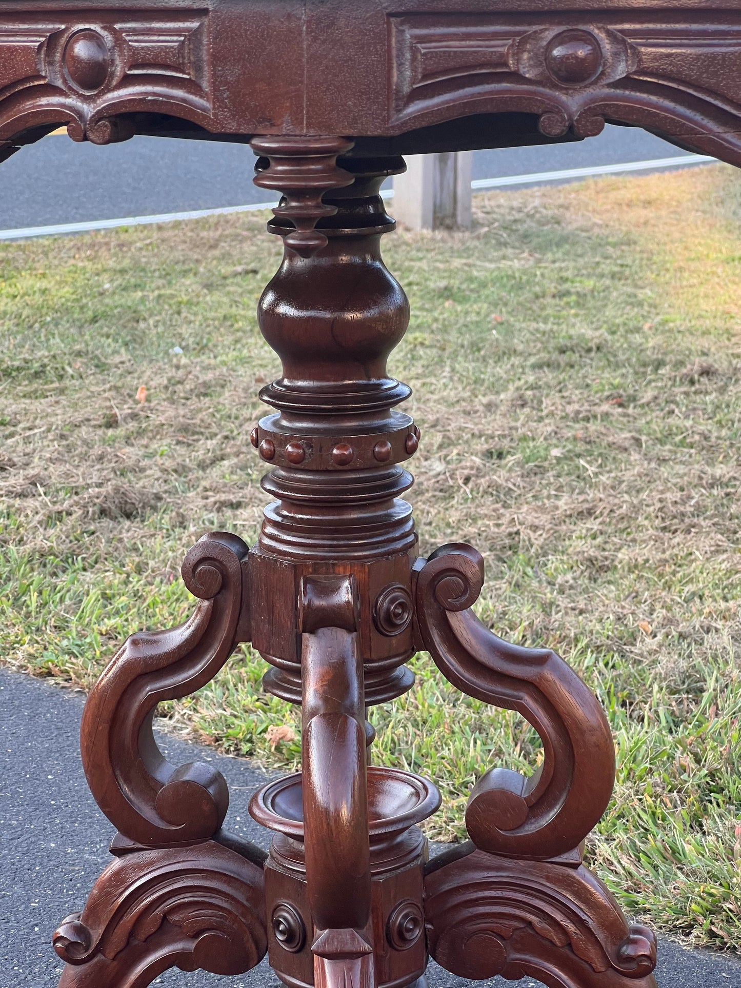 Fine Antique Victorian Marble Top Stand After Thomas Brooks c. 1880