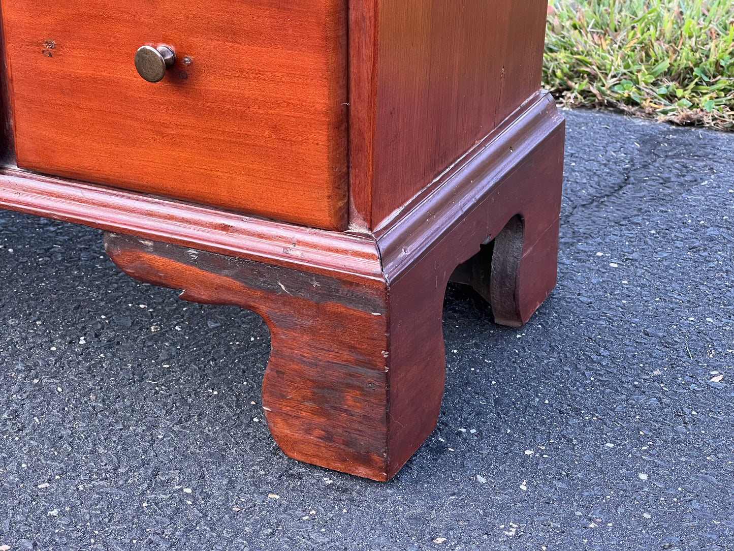 Antique 19th Century Cherry Chippendale General Store Multi-drawer Apothecary