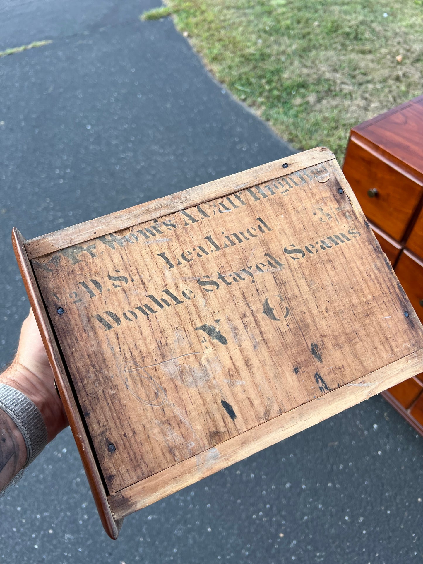 Antique 19th Century Cherry Chippendale General Store Multi-drawer Apothecary