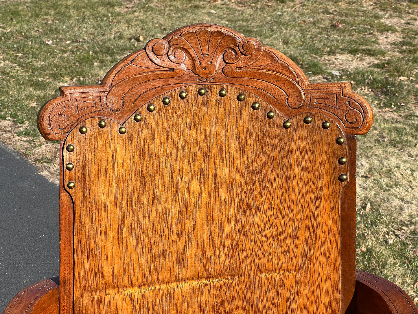 Antique Eastlake Victorian Fruitwood Parlor Chair