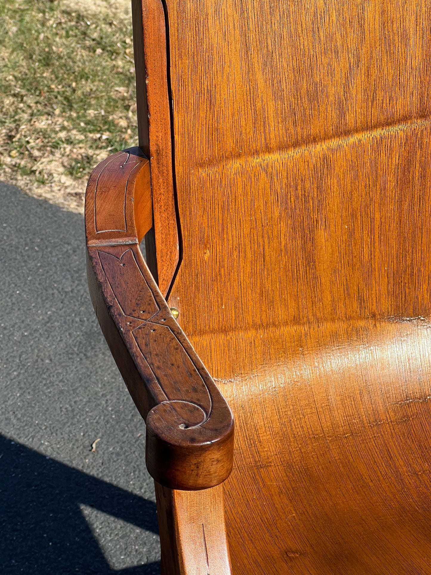 Antique Eastlake Victorian Fruitwood Parlor Chair