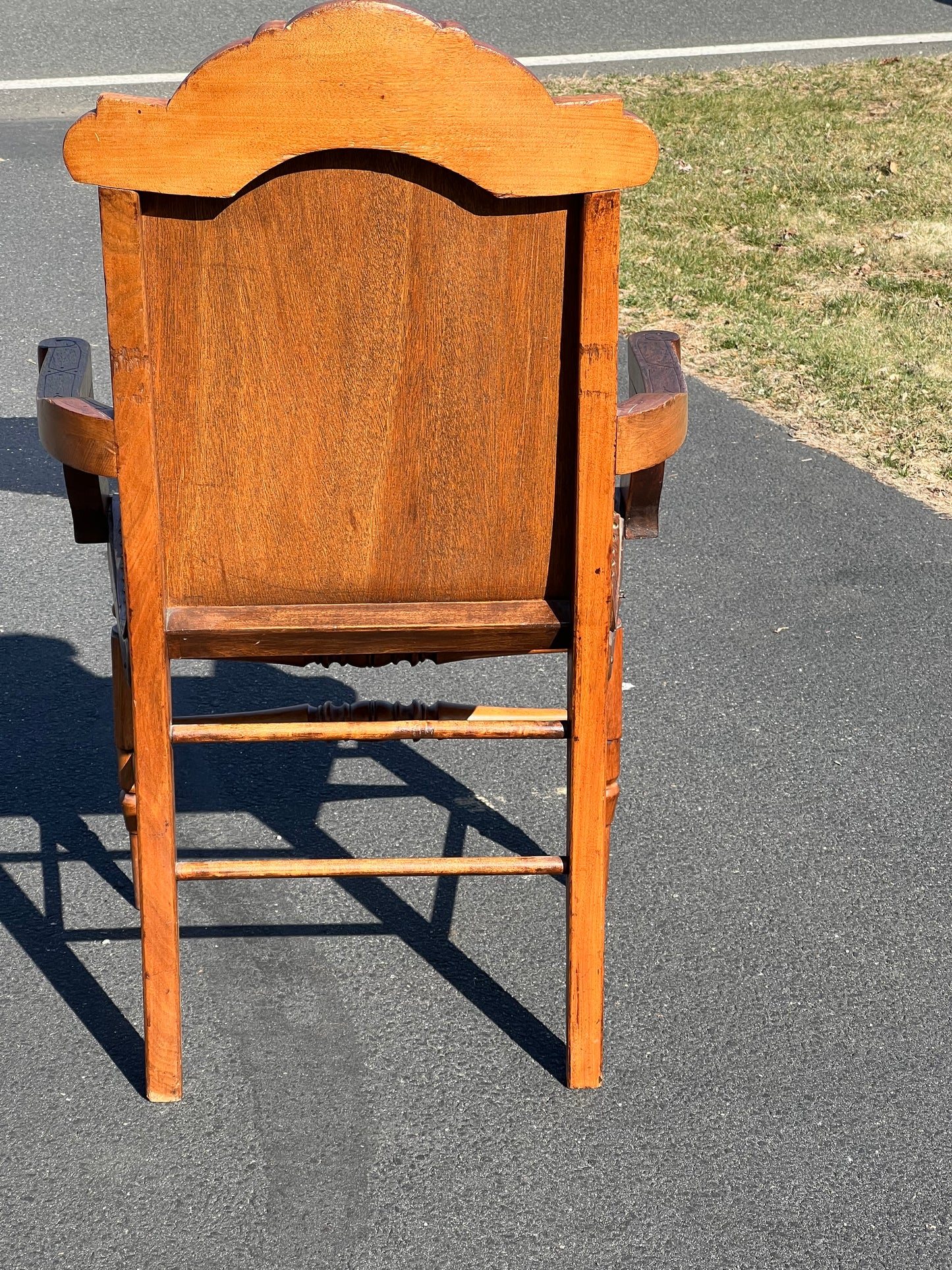 Antique Eastlake Victorian Fruitwood Parlor Chair