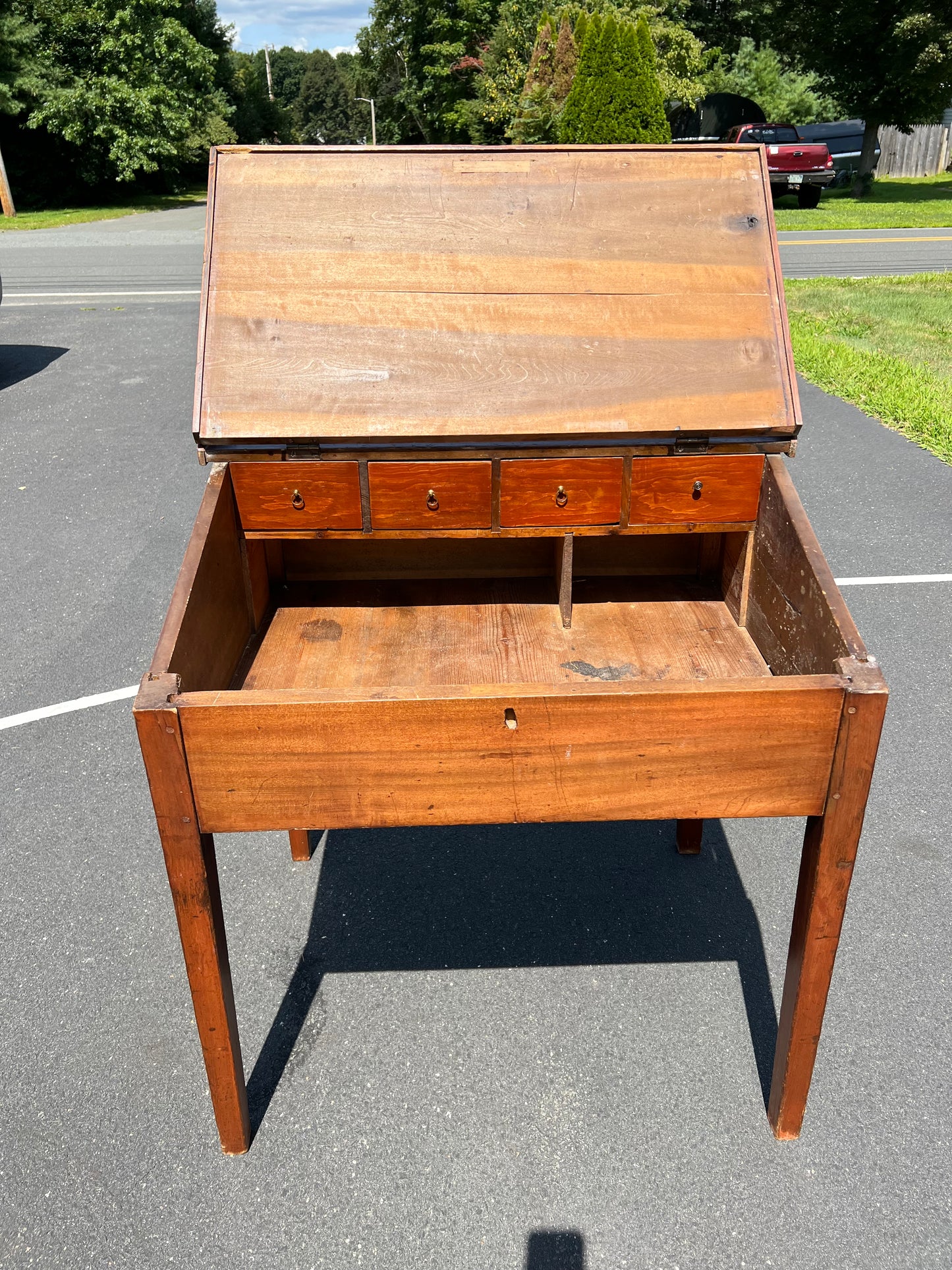 Early 19th Century Primitive School Masters Desk