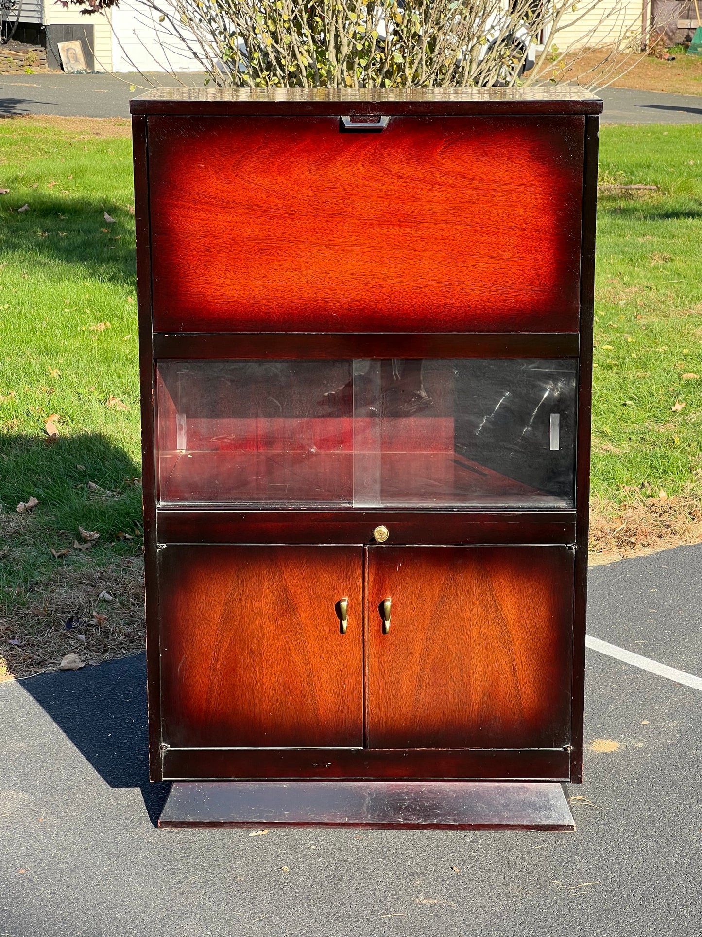 Mid Century Modern Sunburst Bar c. 1960s