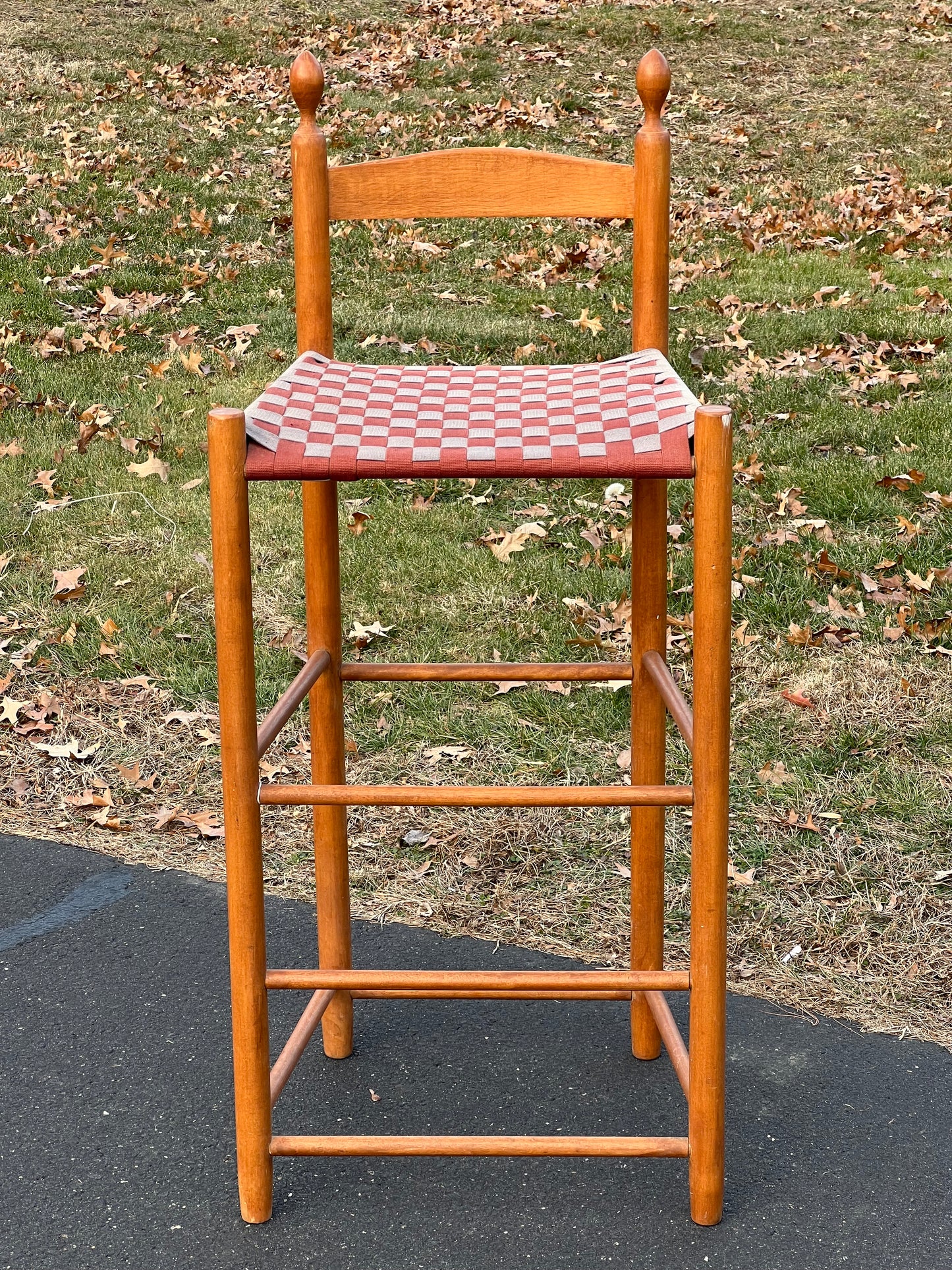 Shaker Style Tape Seat Bar Stool