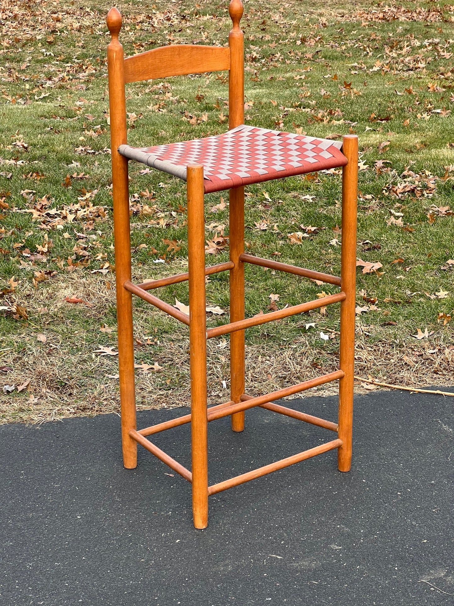 Shaker Style Tape Seat Bar Stool