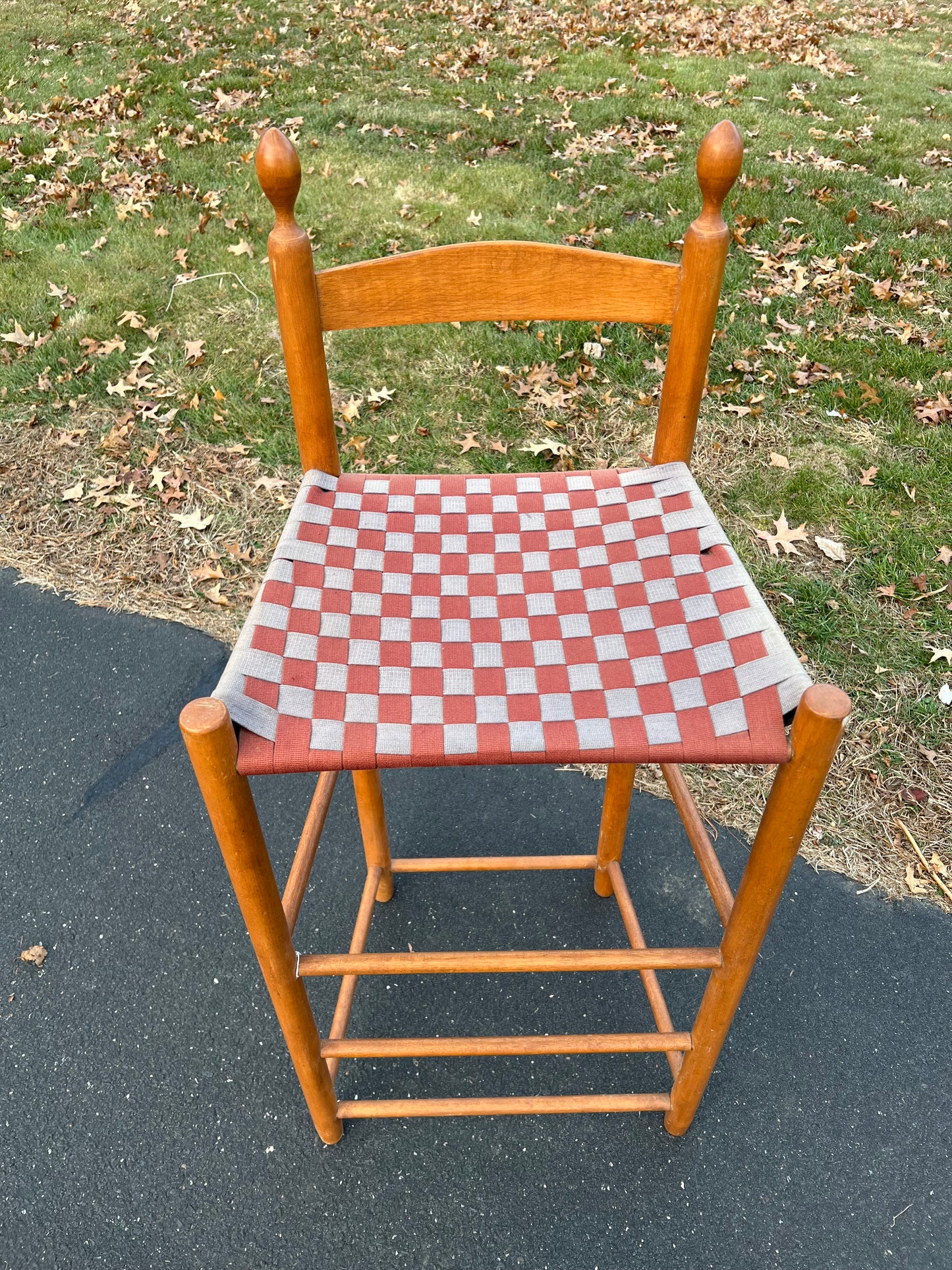 Shaker Style Tape Seat Bar Stool