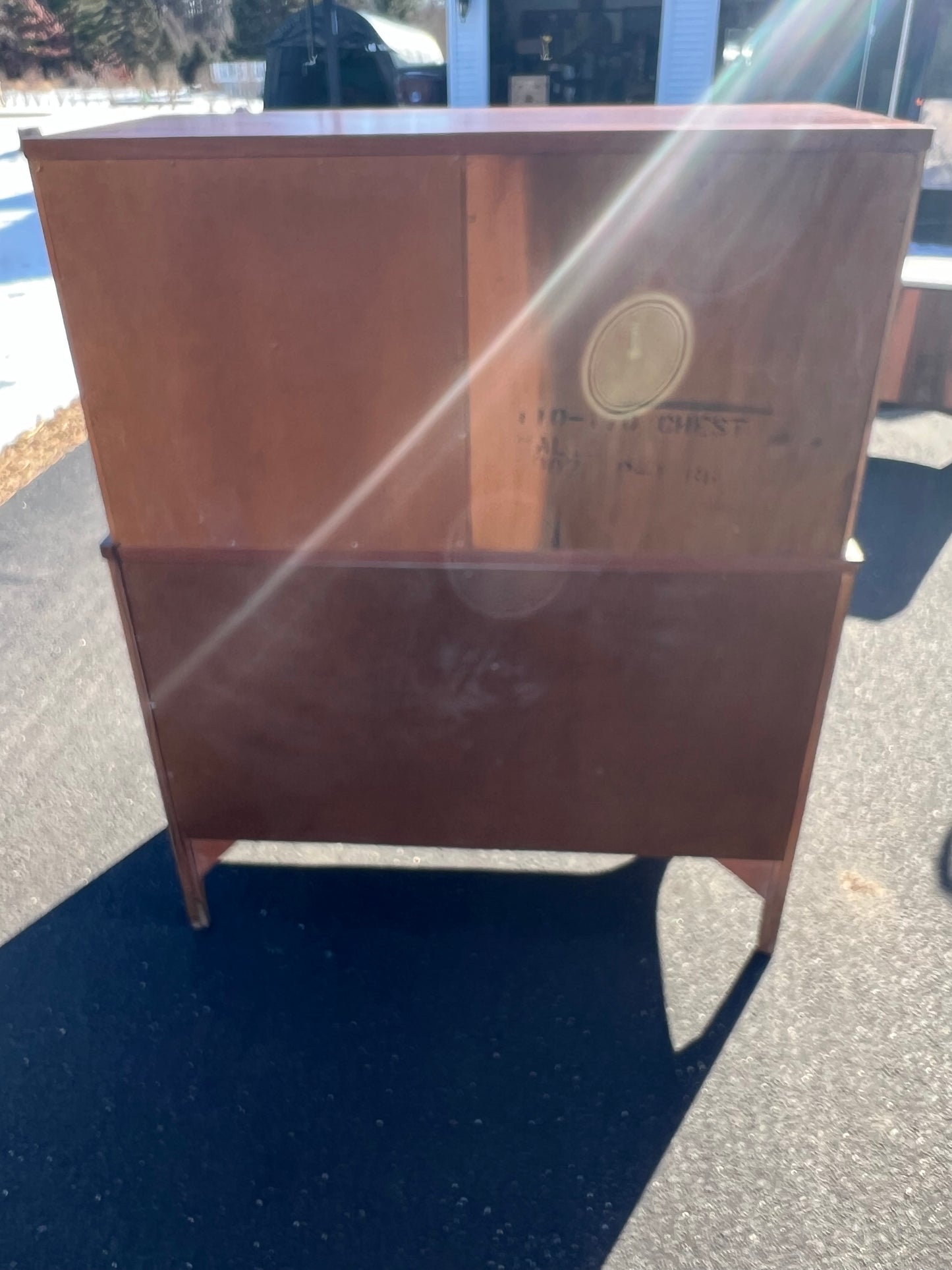 Mid Century Modern Perspecta by Kent Coffey Walnut and Rosewood Tall Chest