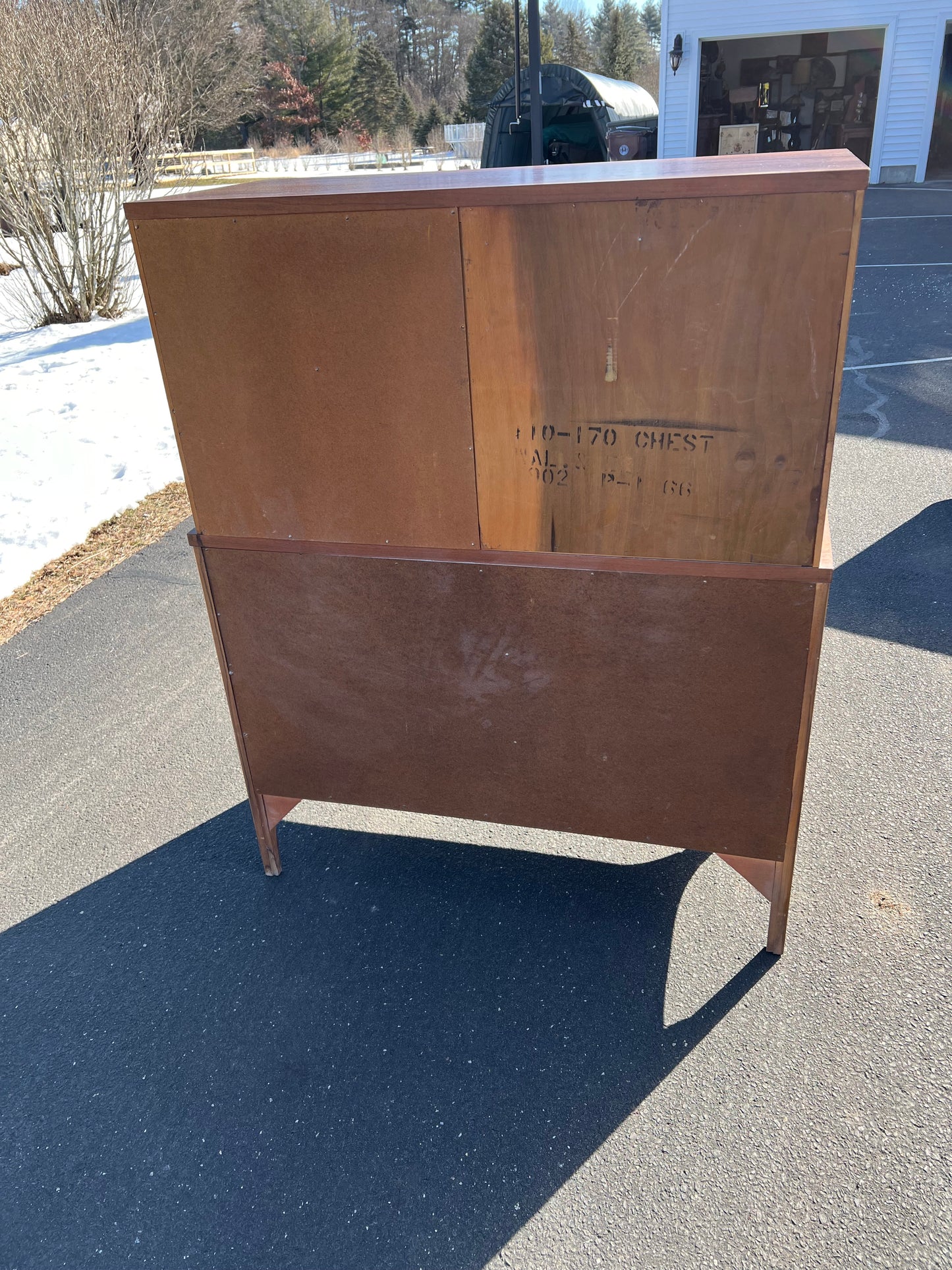 Mid Century Modern Perspecta by Kent Coffey Walnut and Rosewood Tall Chest