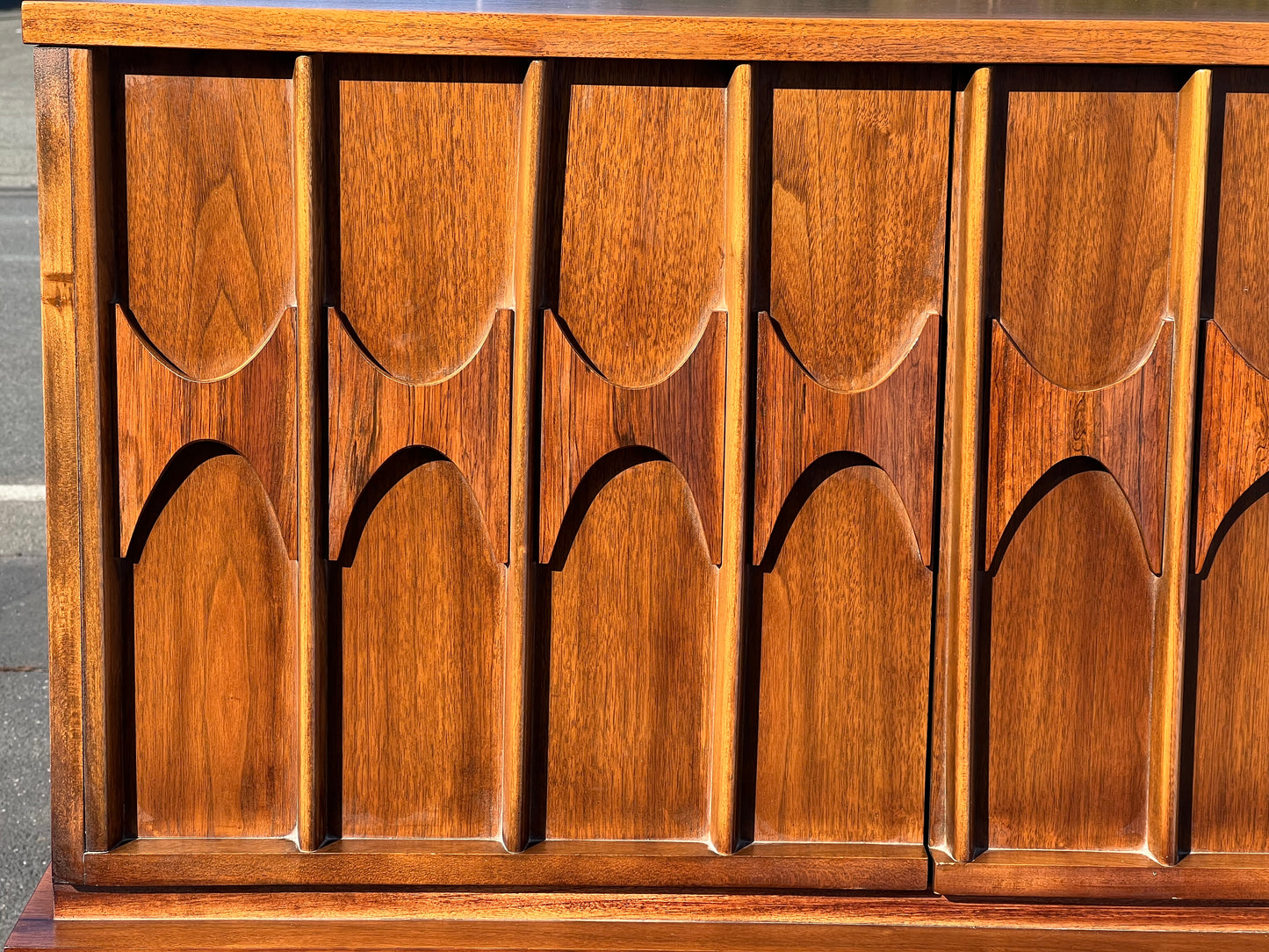 Mid Century Modern Perspecta by Kent Coffey Walnut and Rosewood Tall Chest