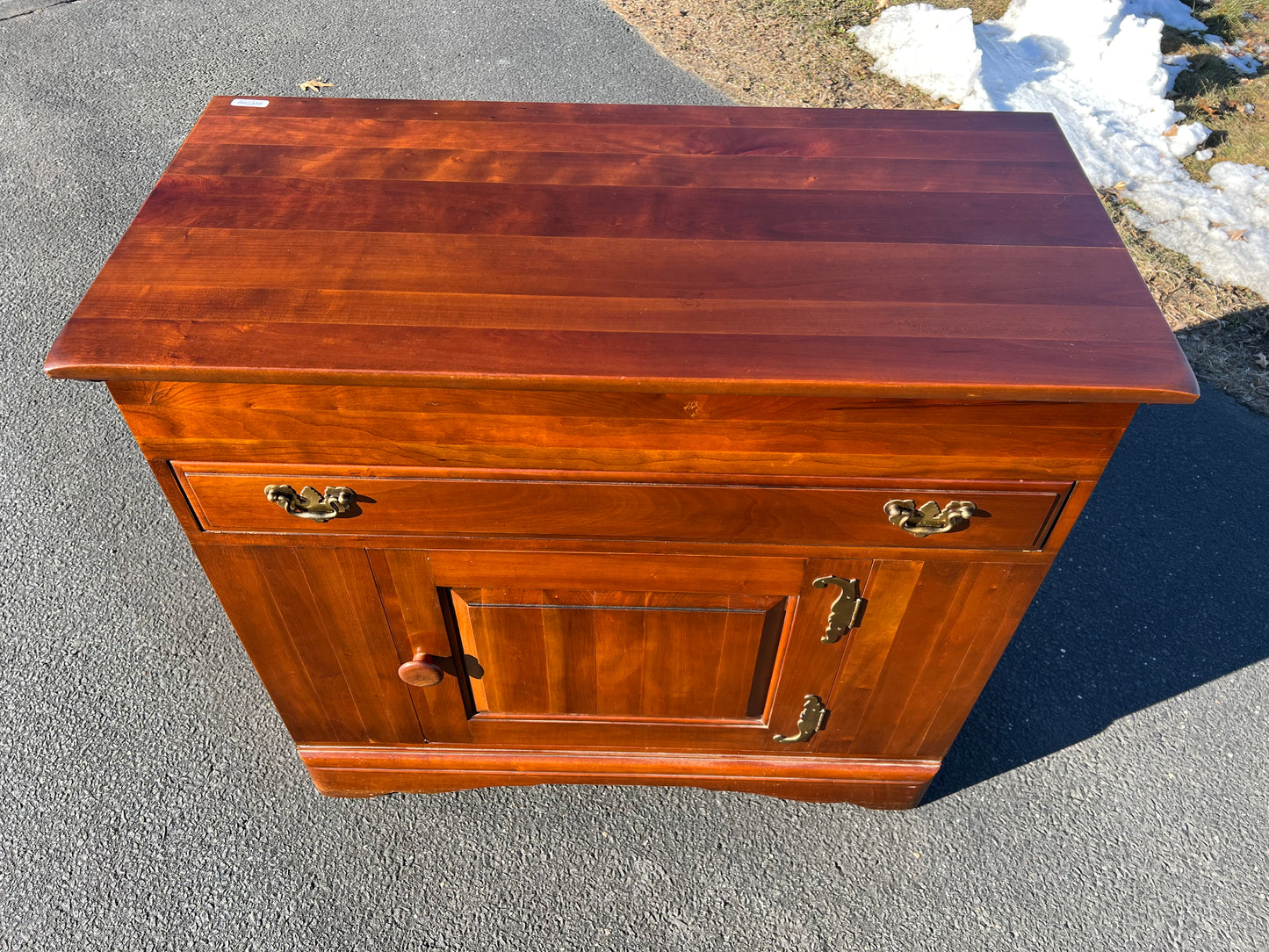 Vintage Solid Cherry Server by Monitor Furniture Co.