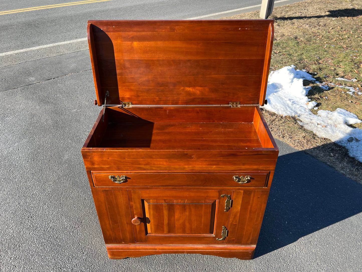 Vintage Solid Cherry Server by Monitor Furniture Co.