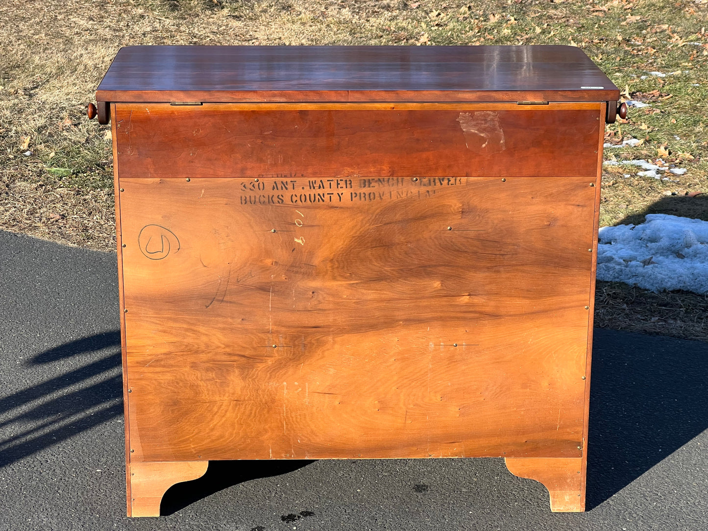 Vintage Solid Cherry Server by Monitor Furniture Co.