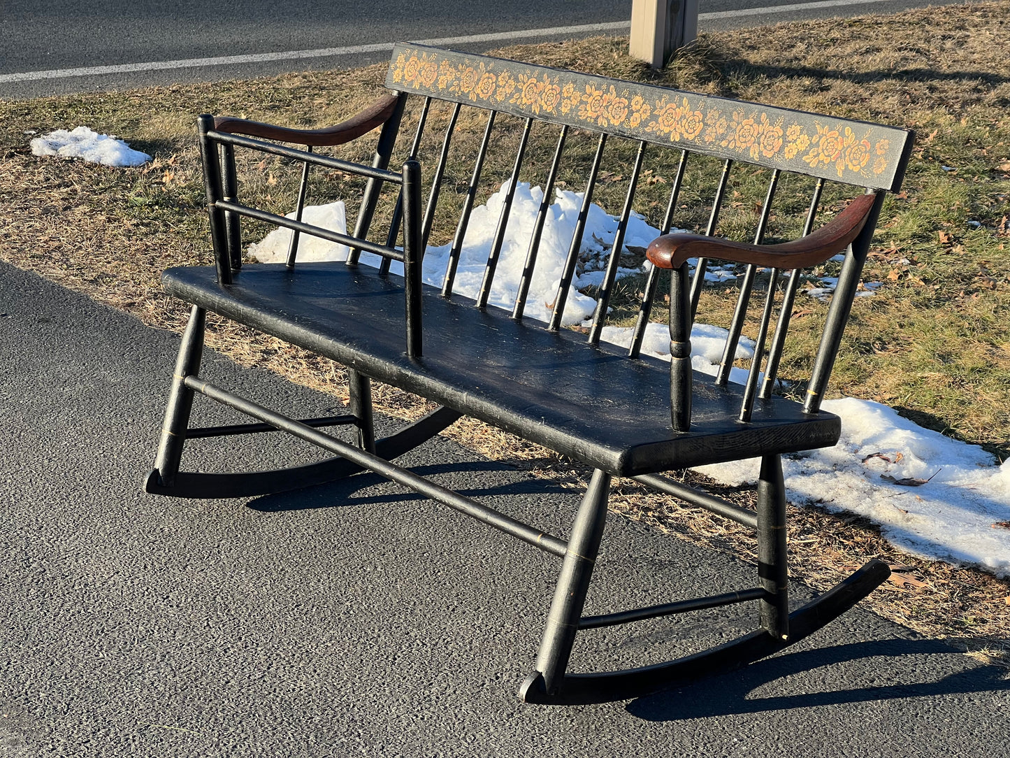 Antique 19th Century Nanny Bench