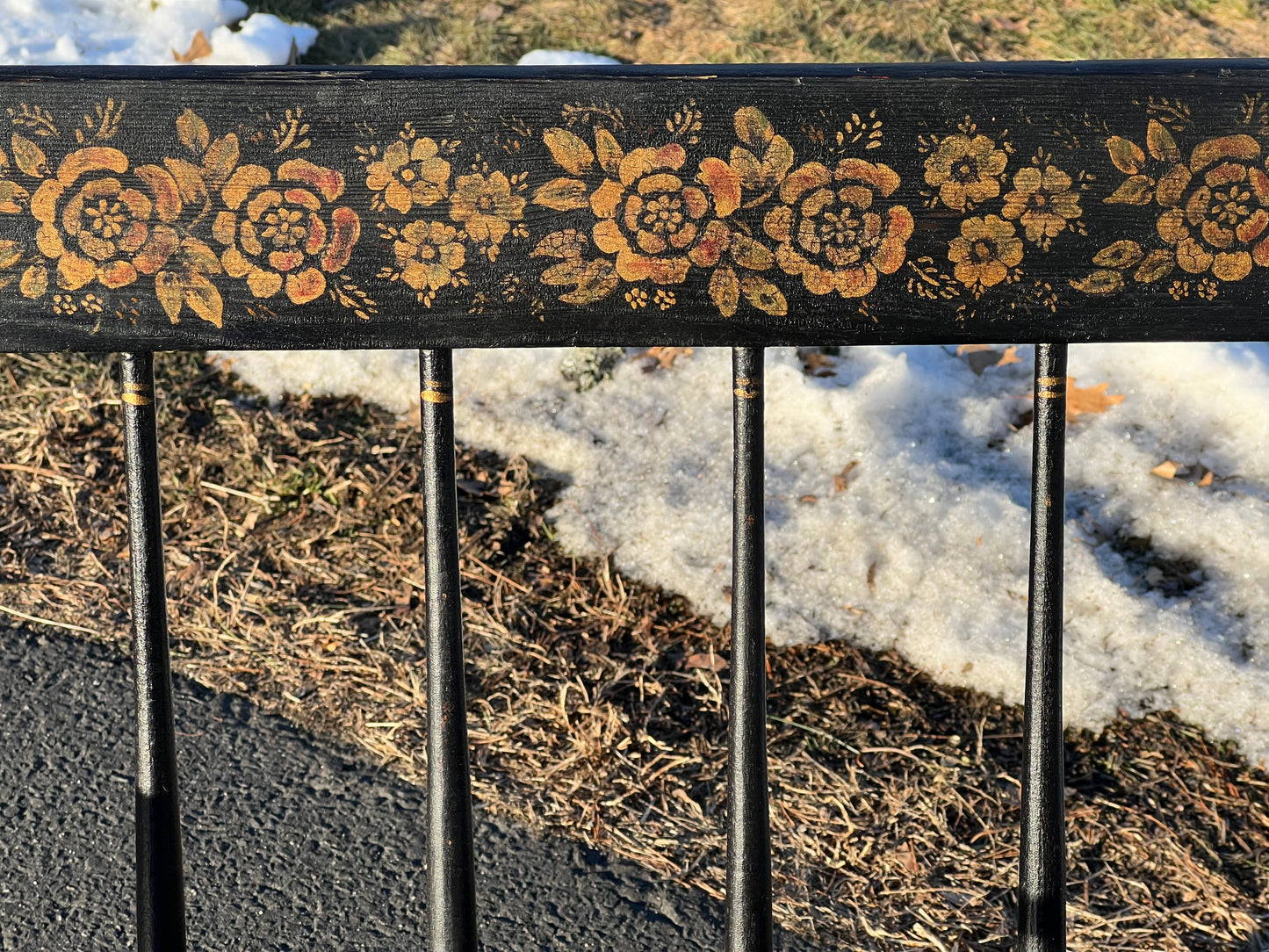 Antique 19th Century Nanny Bench