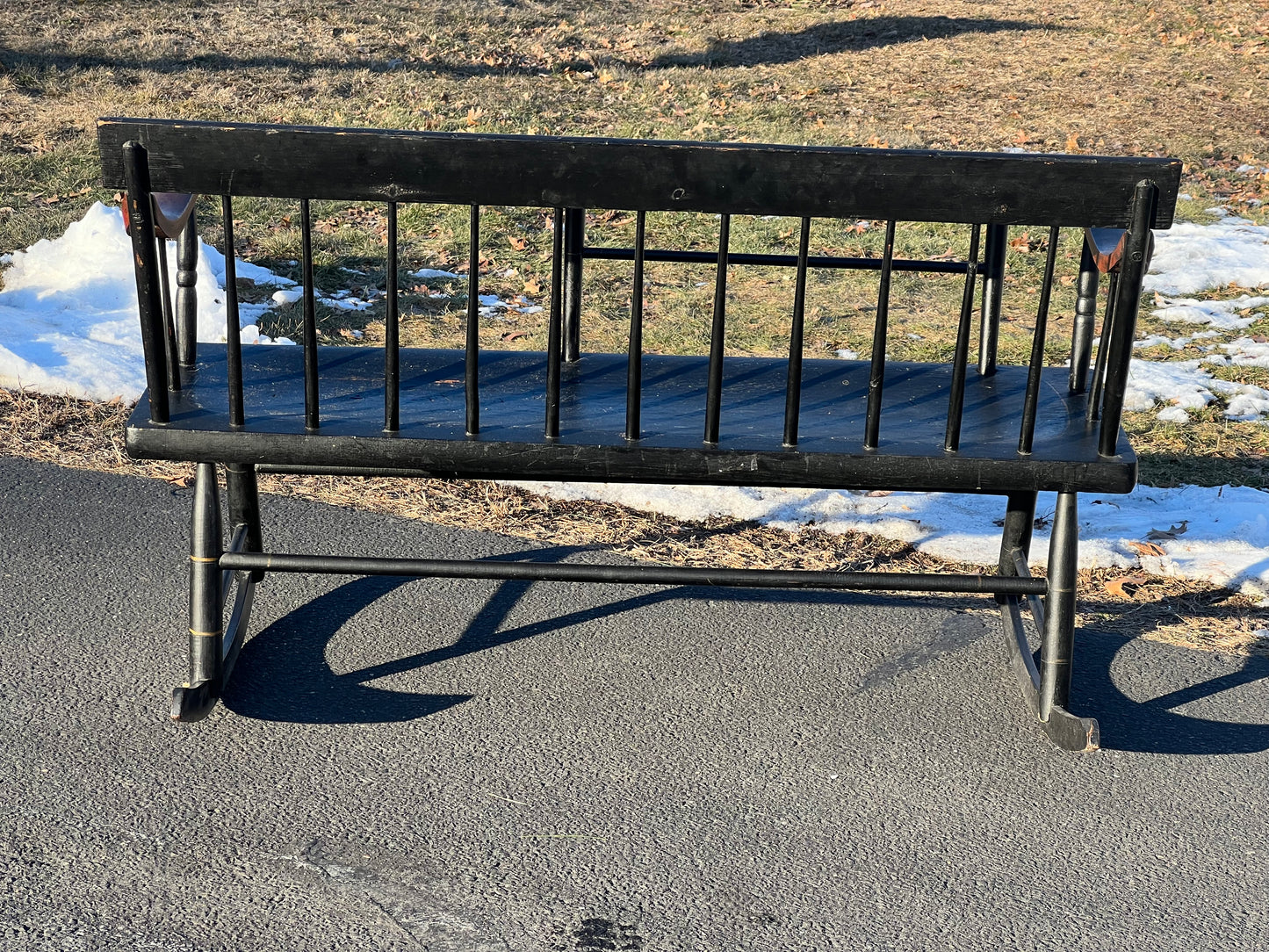 Antique 19th Century Nanny Bench