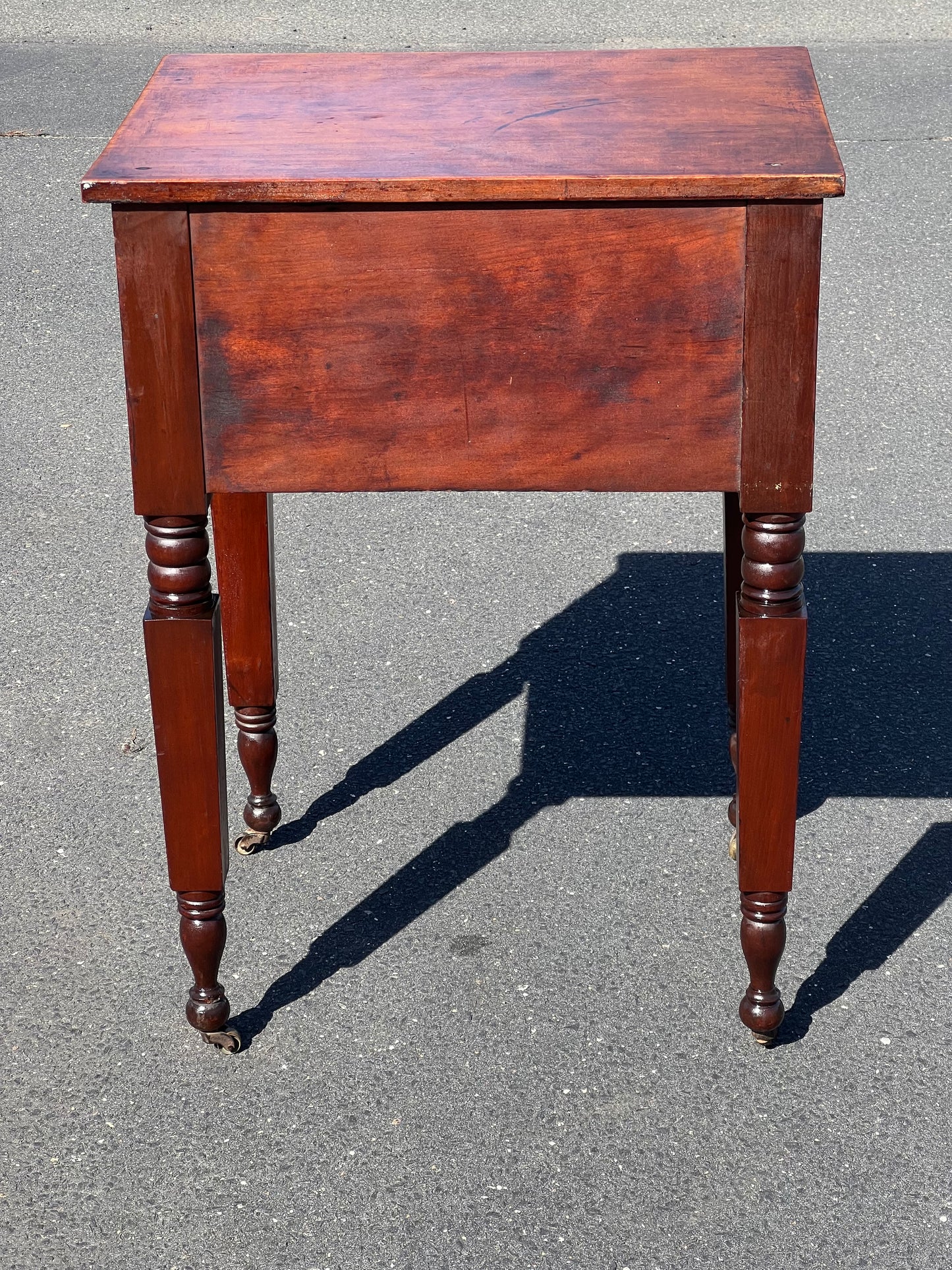 Antique New York Sheraton Two Drawer Stand c. Early 19th Century