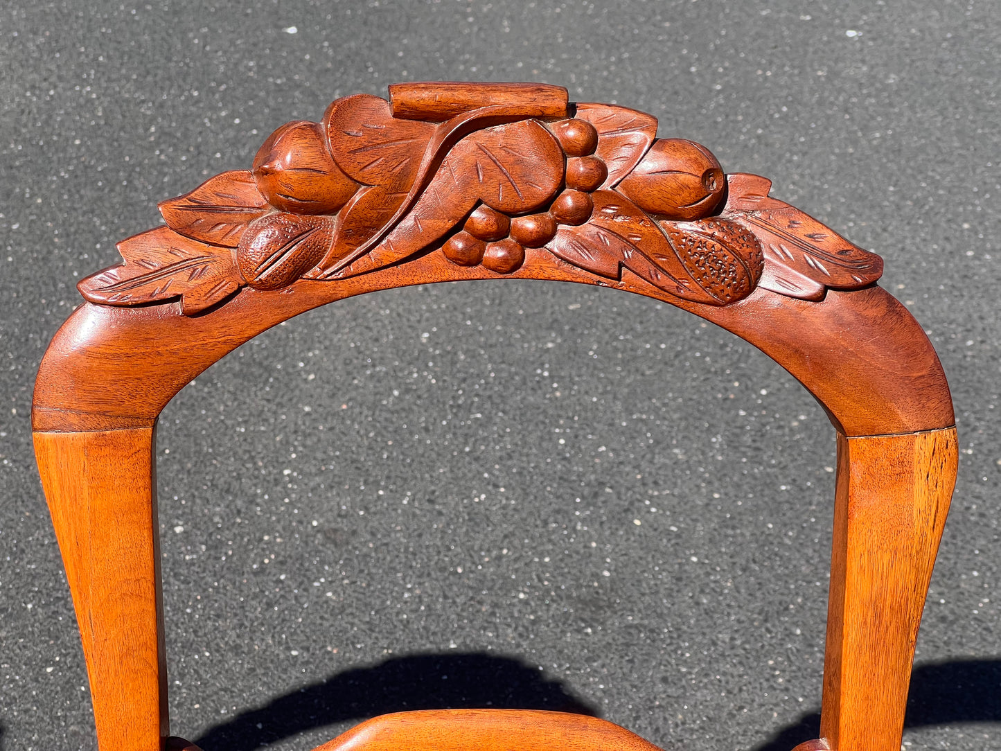 Four Great Mahogany Victorian Side Chairs with Red Upholstered Seats