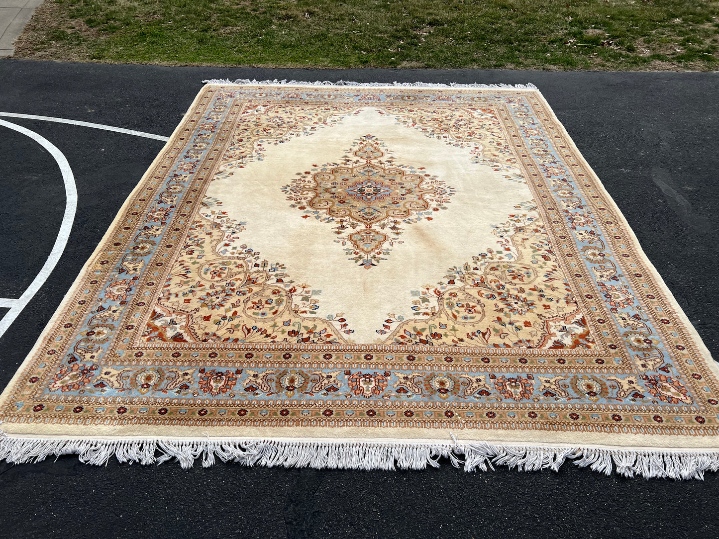 Vintage Hand Knotted Oriental Rug 8’1” x 10’6”