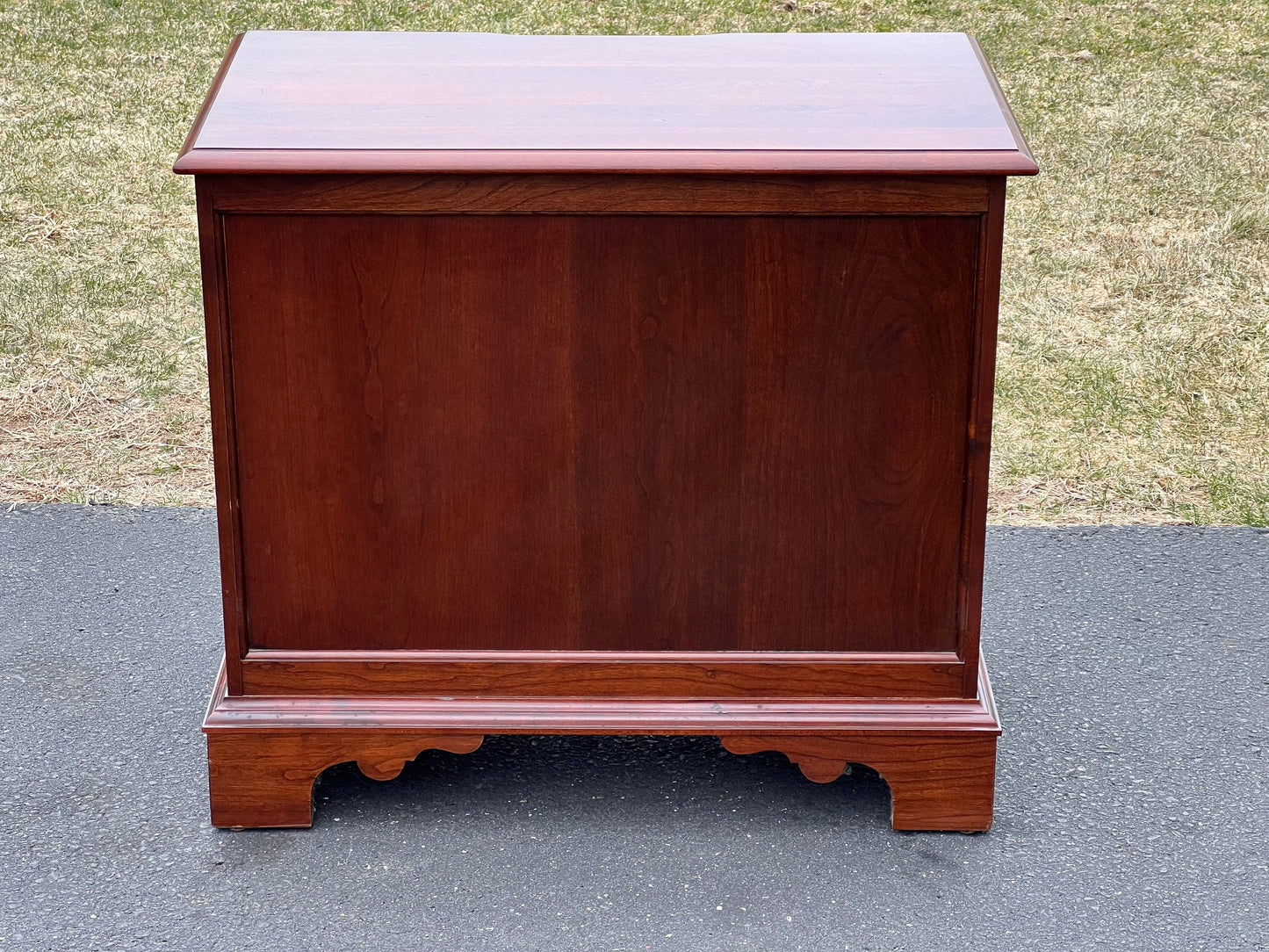 Vintage Solid Cherry Three Drawer Silver Cabinet by Pennsylvania House