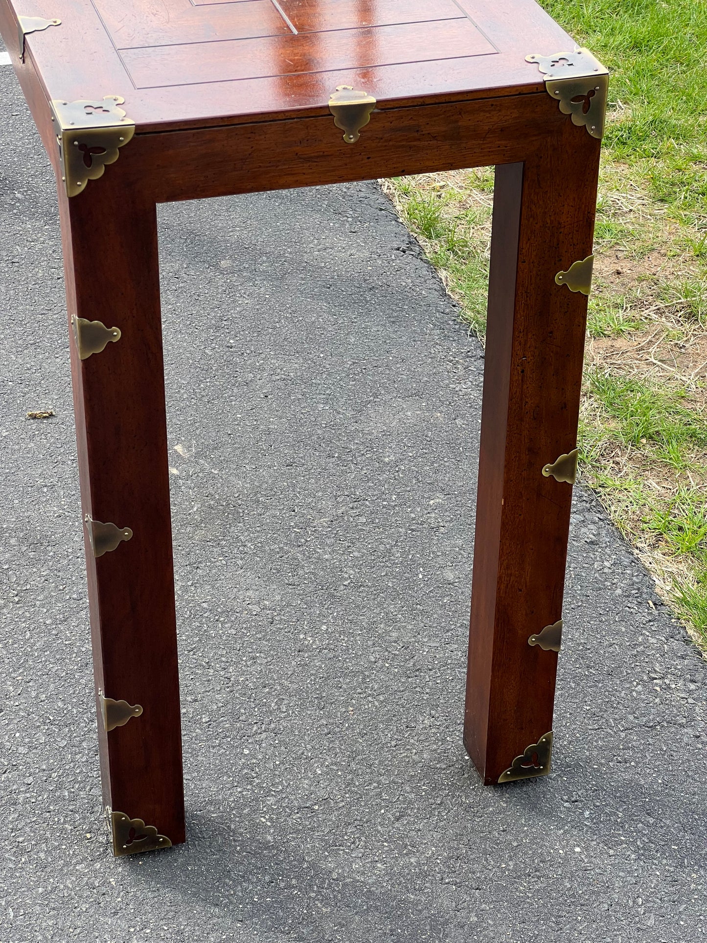 Vintage Contemporary Asian Style Sofa Table by Henredon