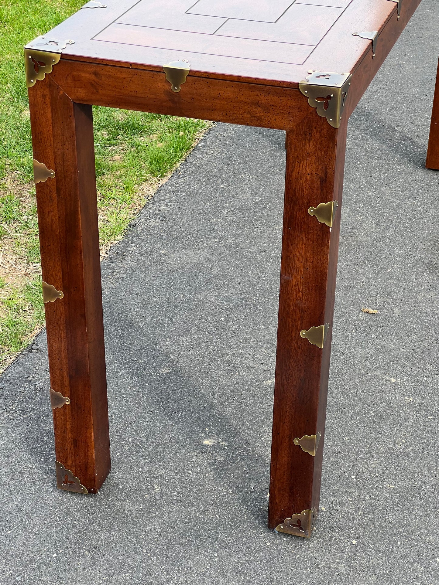 Vintage Contemporary Asian Style Sofa Table by Henredon