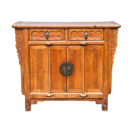 Antique Qing Dynasty Butterfly Cabinet c. 1800s