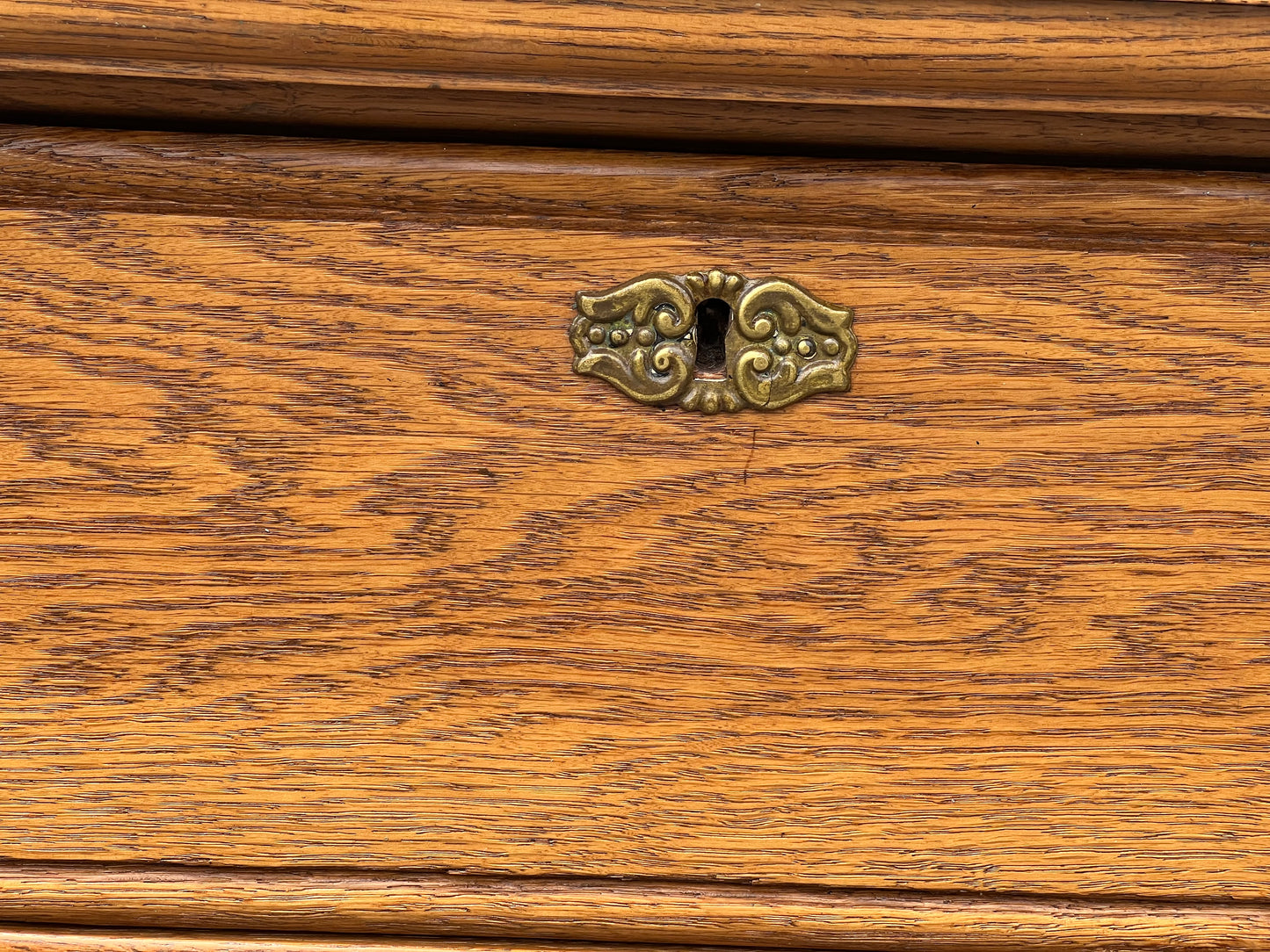 Antique Victorian Oak Three Drawer Chest c. 1900