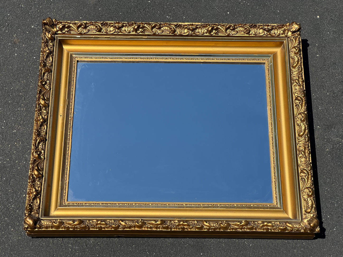 Vintage Gilt Wood Wall Mirror