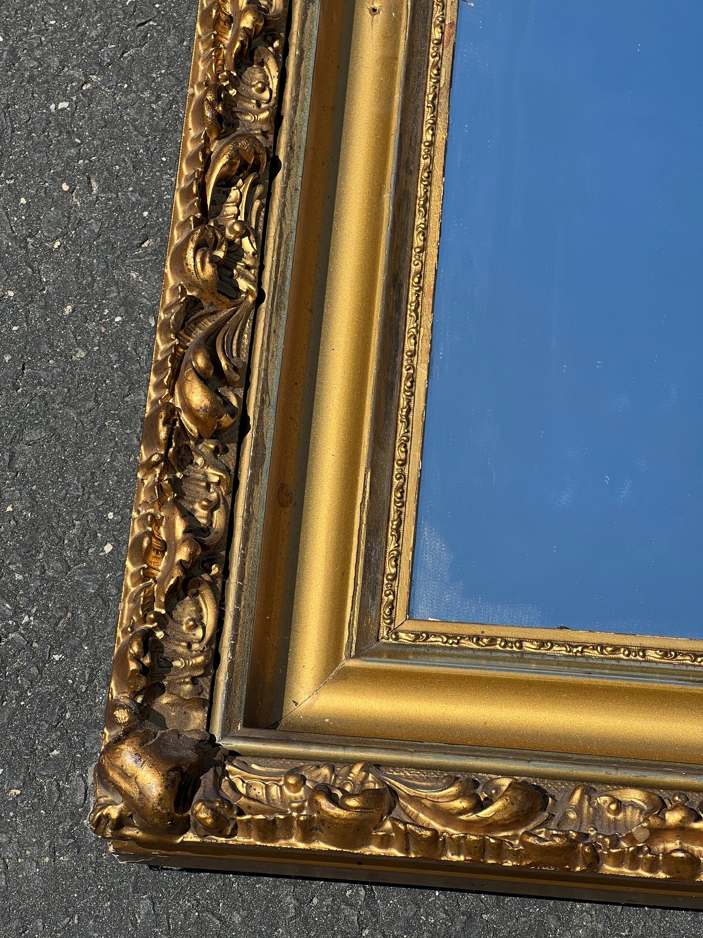 Vintage Gilt Wood Wall Mirror