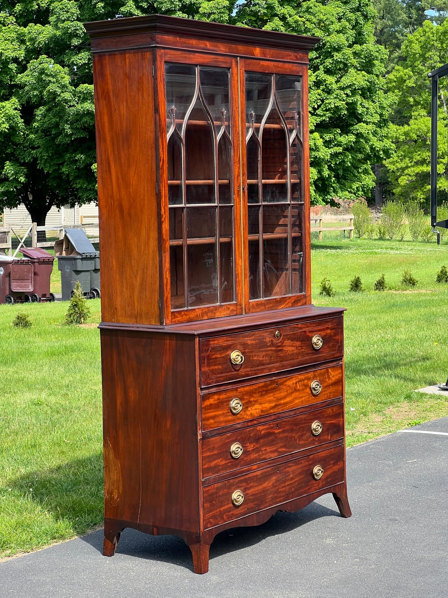 Antique Late 18th Century George III Mahogany Butlers Secretary