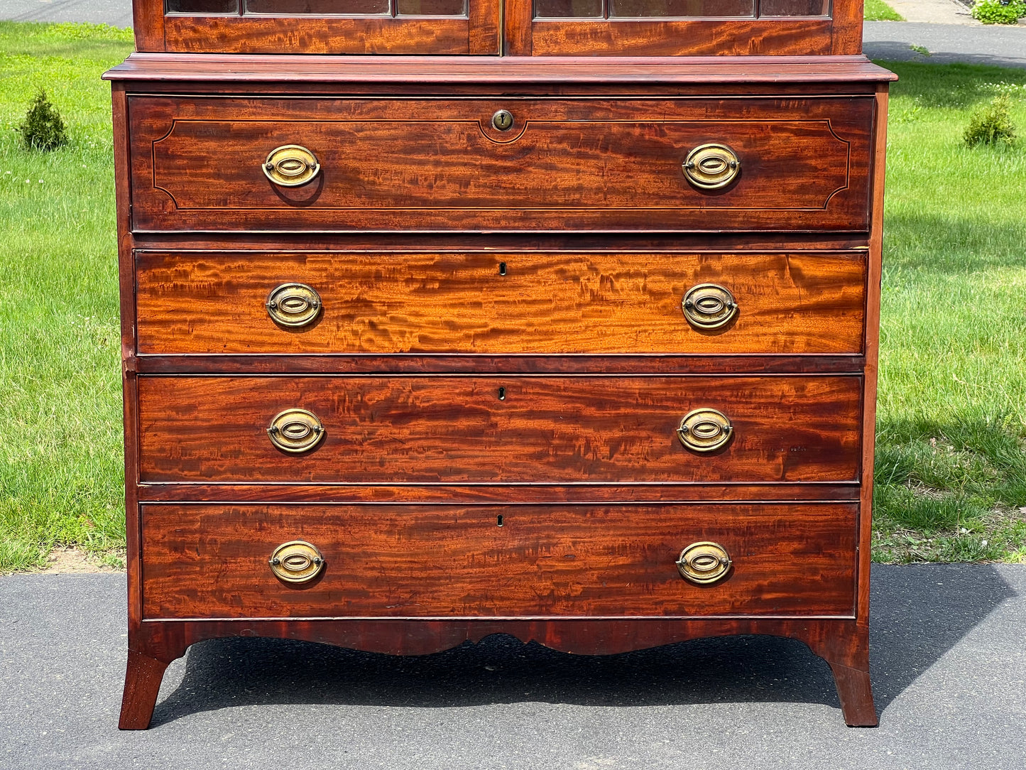 Antique Late 18th Century George III Mahogany Butlers Secretary