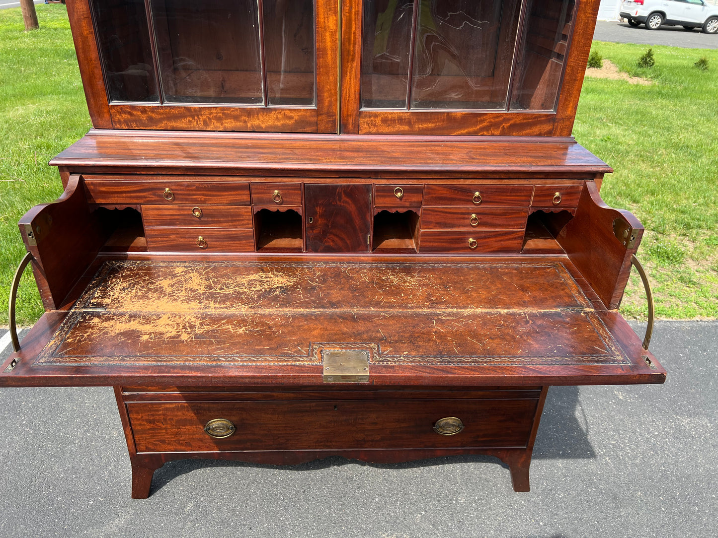 Antique Late 18th Century George III Mahogany Butlers Secretary