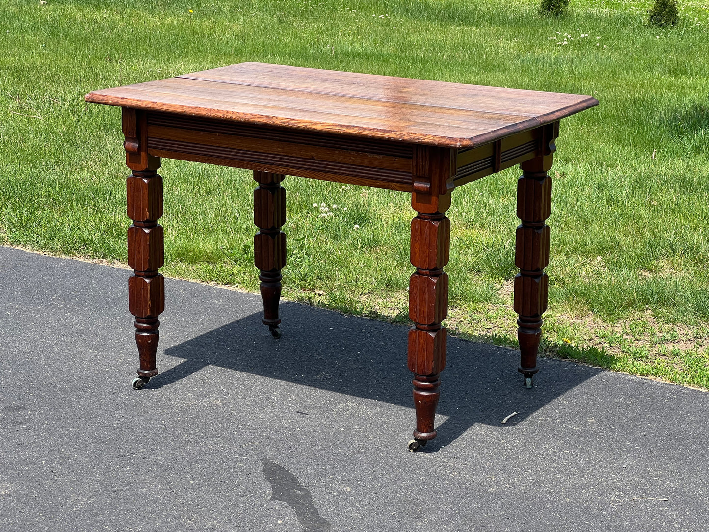 Antique Victorian Rectangular Breakfast Table