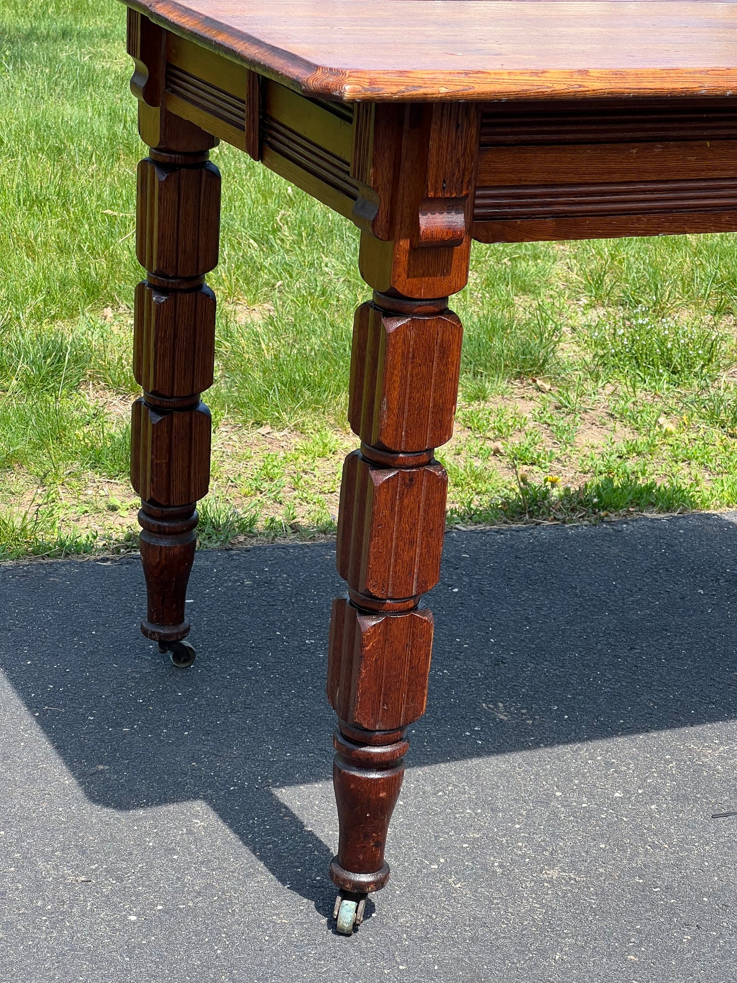 Antique Victorian Rectangular Breakfast Table