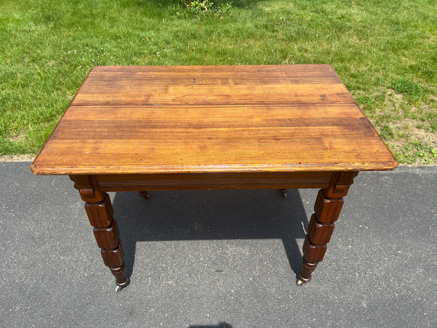 Antique Victorian Rectangular Breakfast Table