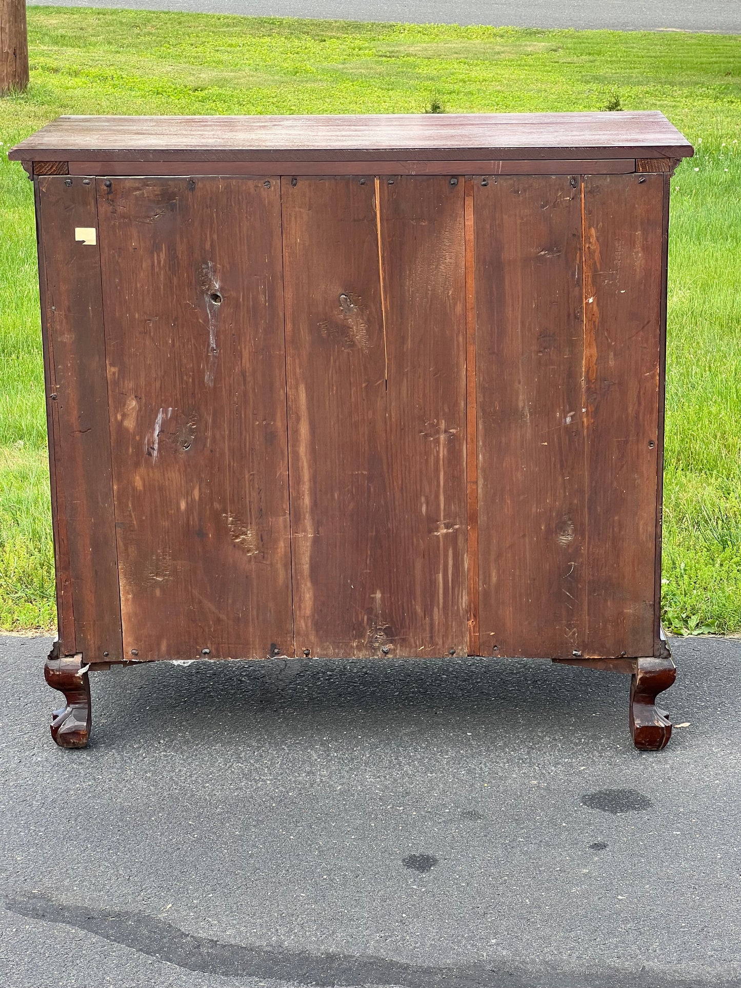 Antique Mahogany Three Drawer Chippendale Chest c. 1820