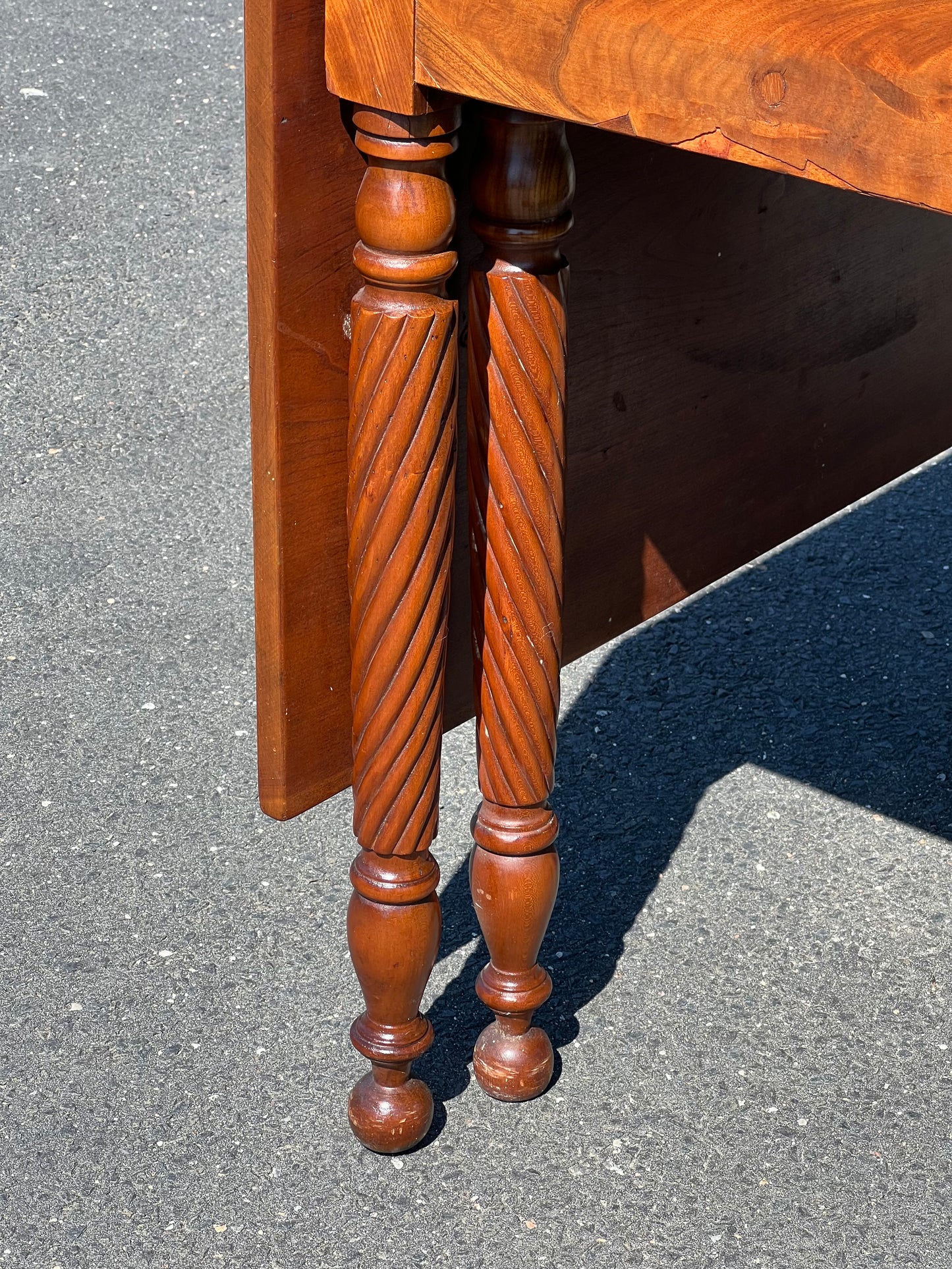 Antique Federal Period Cherry Drop Leaf Table