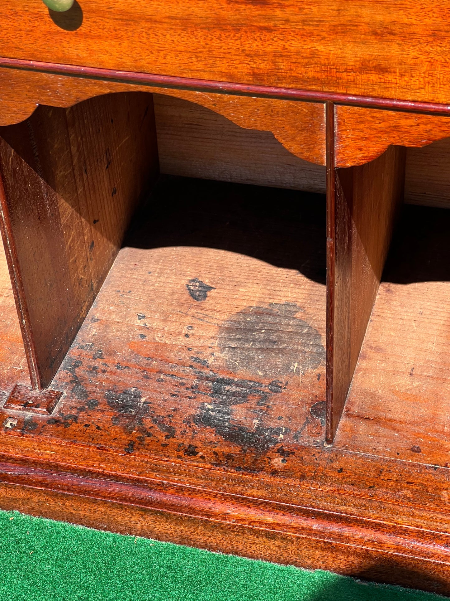 Antique Federal Mahogany and Birdseye Maple Inlaid Blind Door Secretary c. 1830