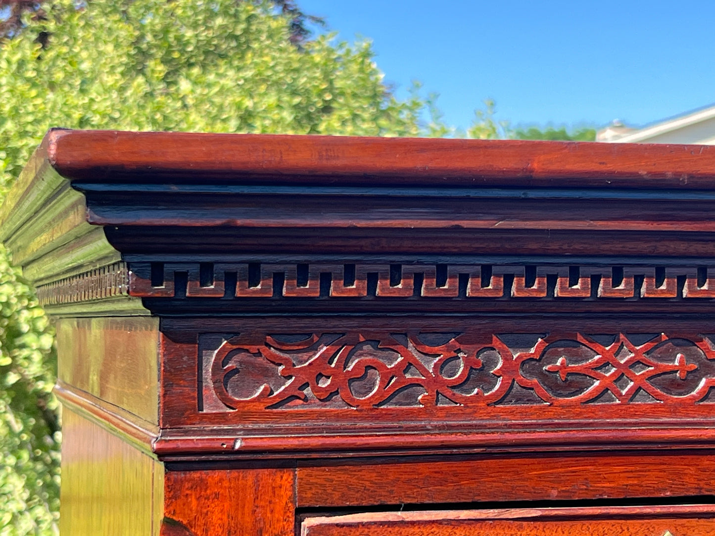 Antique 18th Century George III Mahogany chest on Chest