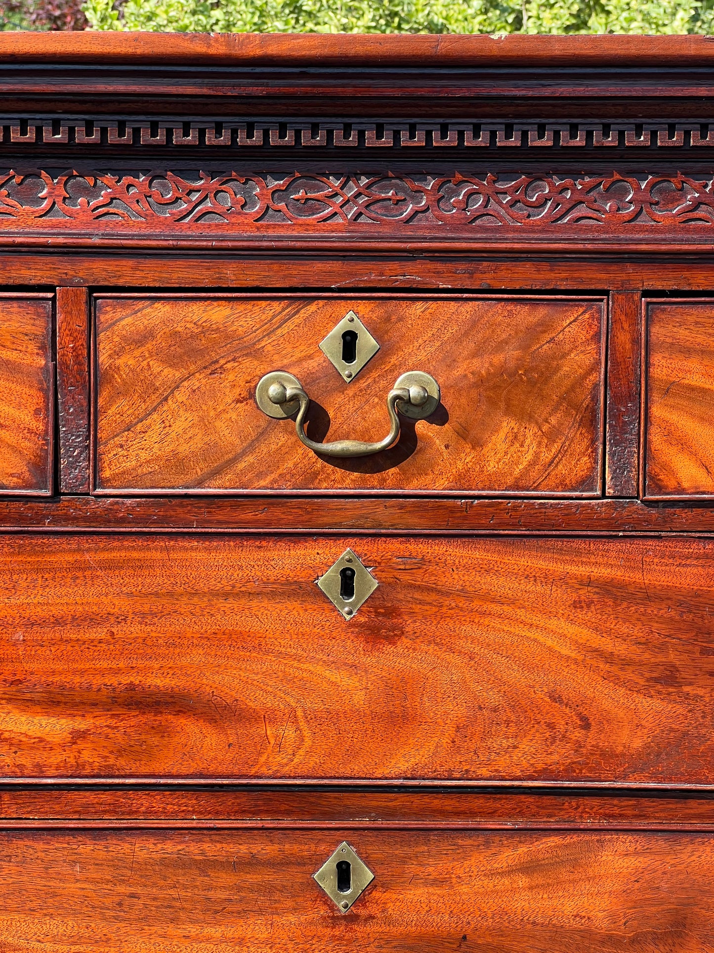 Antique 18th Century George III Mahogany chest on Chest