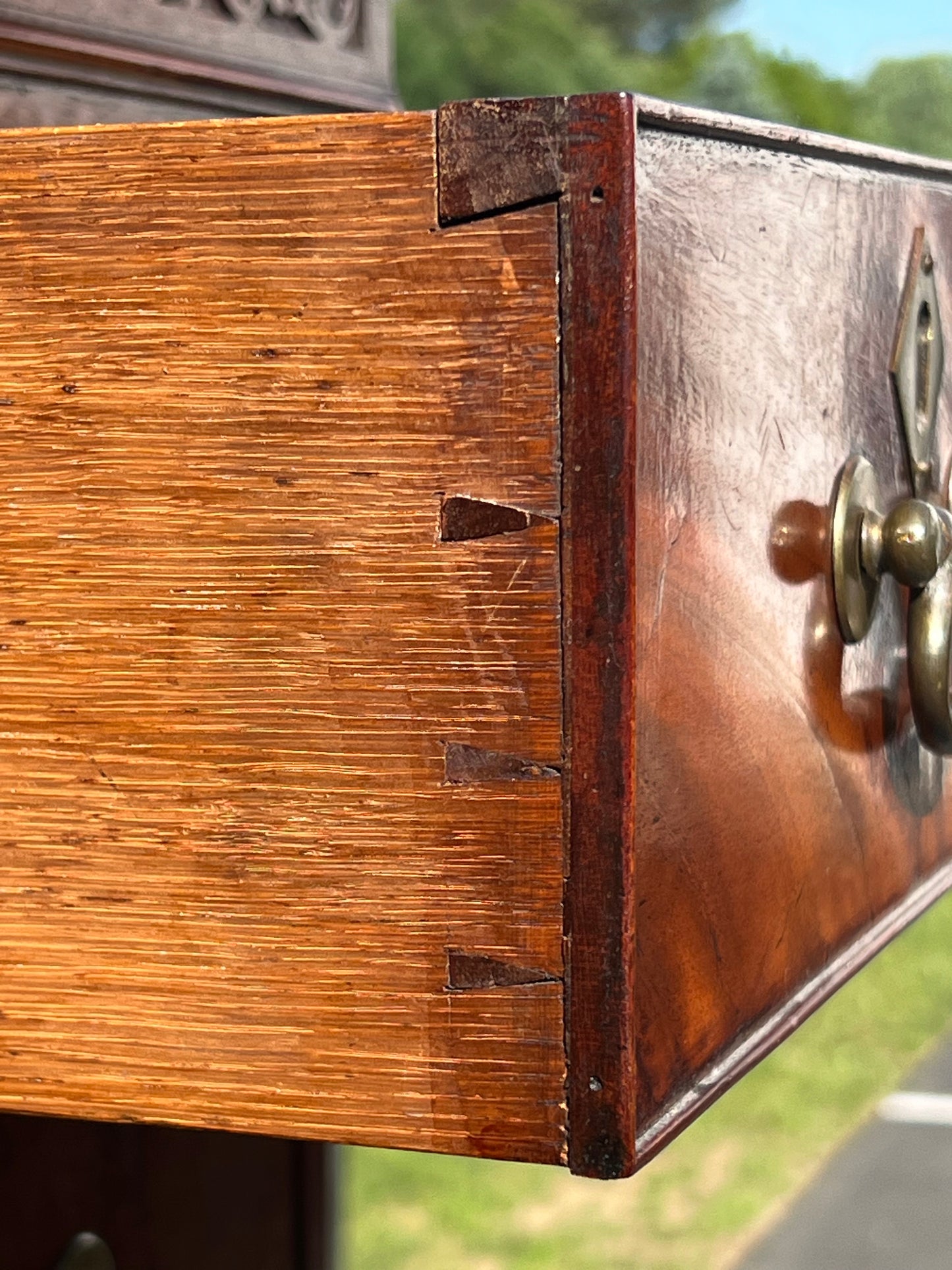 Antique 18th Century George III Mahogany chest on Chest